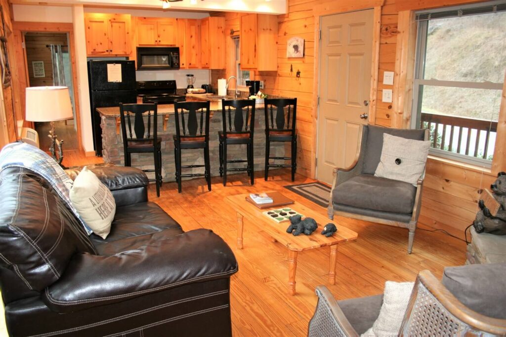 Rocky Broad Cabin Bedroom Living Room