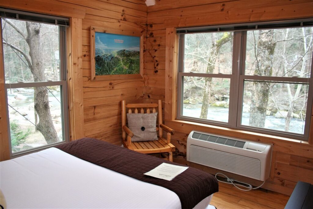 Rocky Broad Cabin Bedroom View