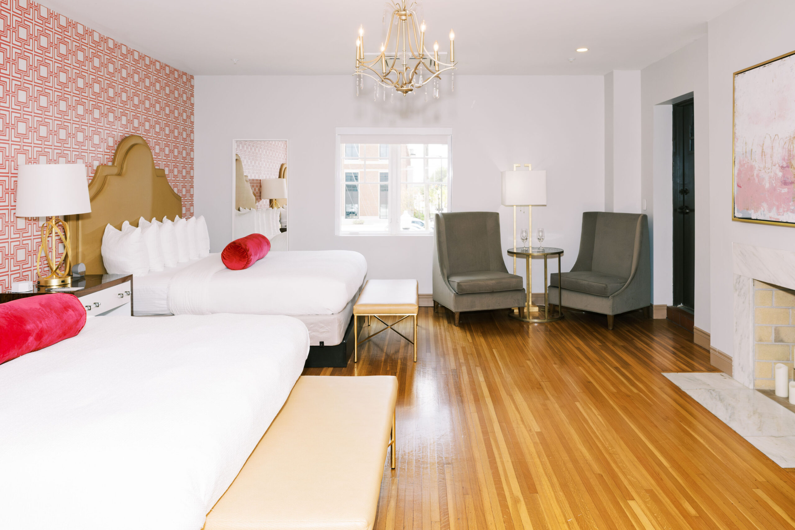 Samford Balcony Suite Auburn with two king beds