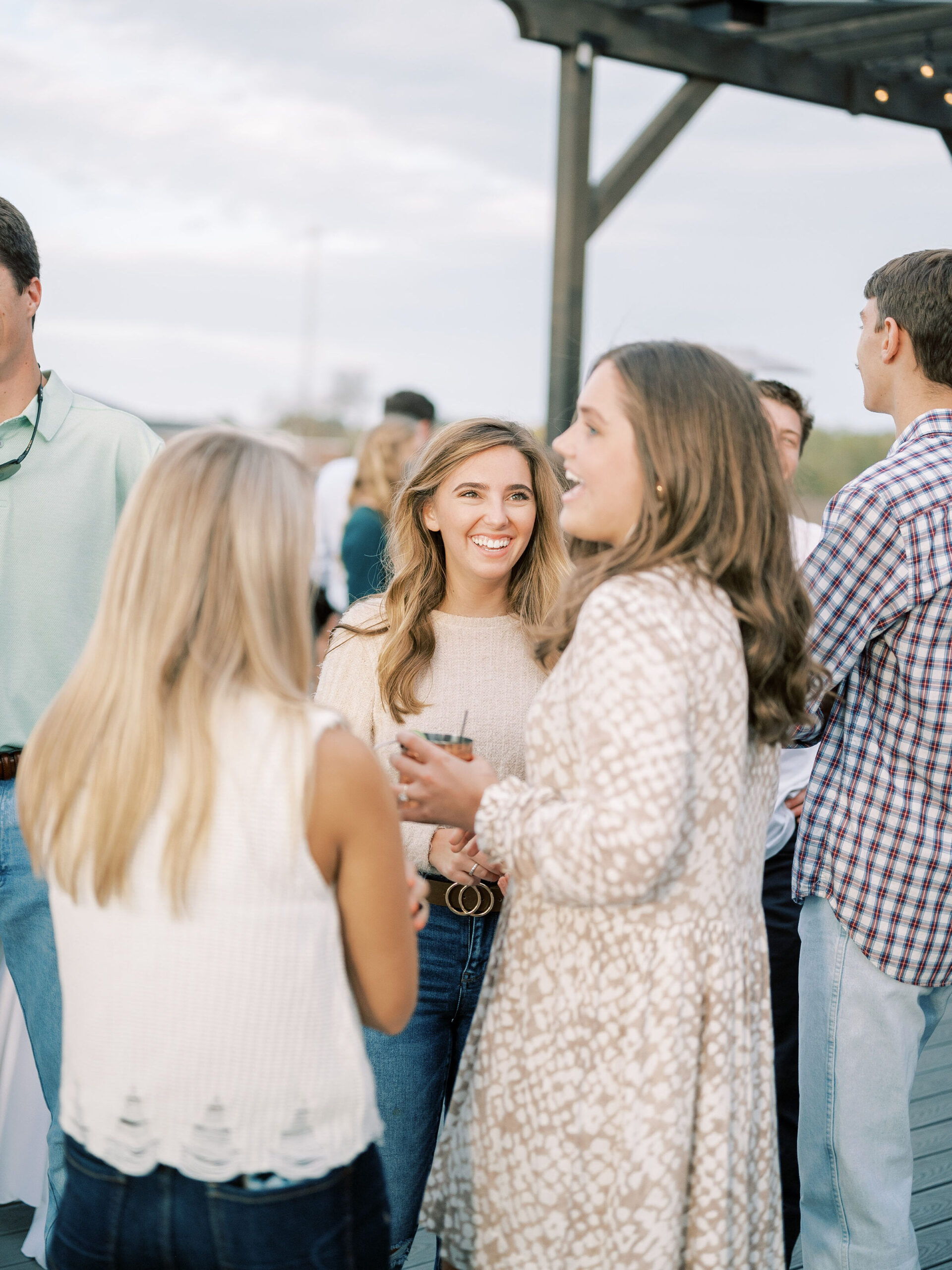 Rooftop engagement party at The Rooftop Bar at Wittel in Auburn