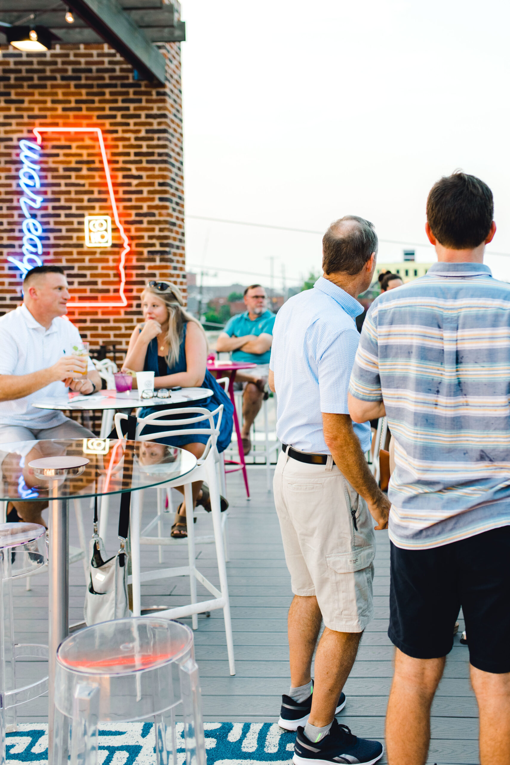 Rooftop bar in downtown Auburn