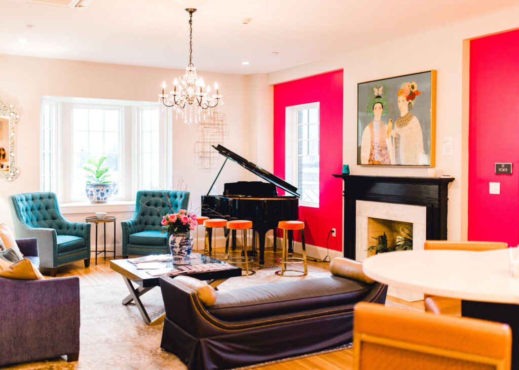 The Collegiate hotel in downtown Auburn lobby