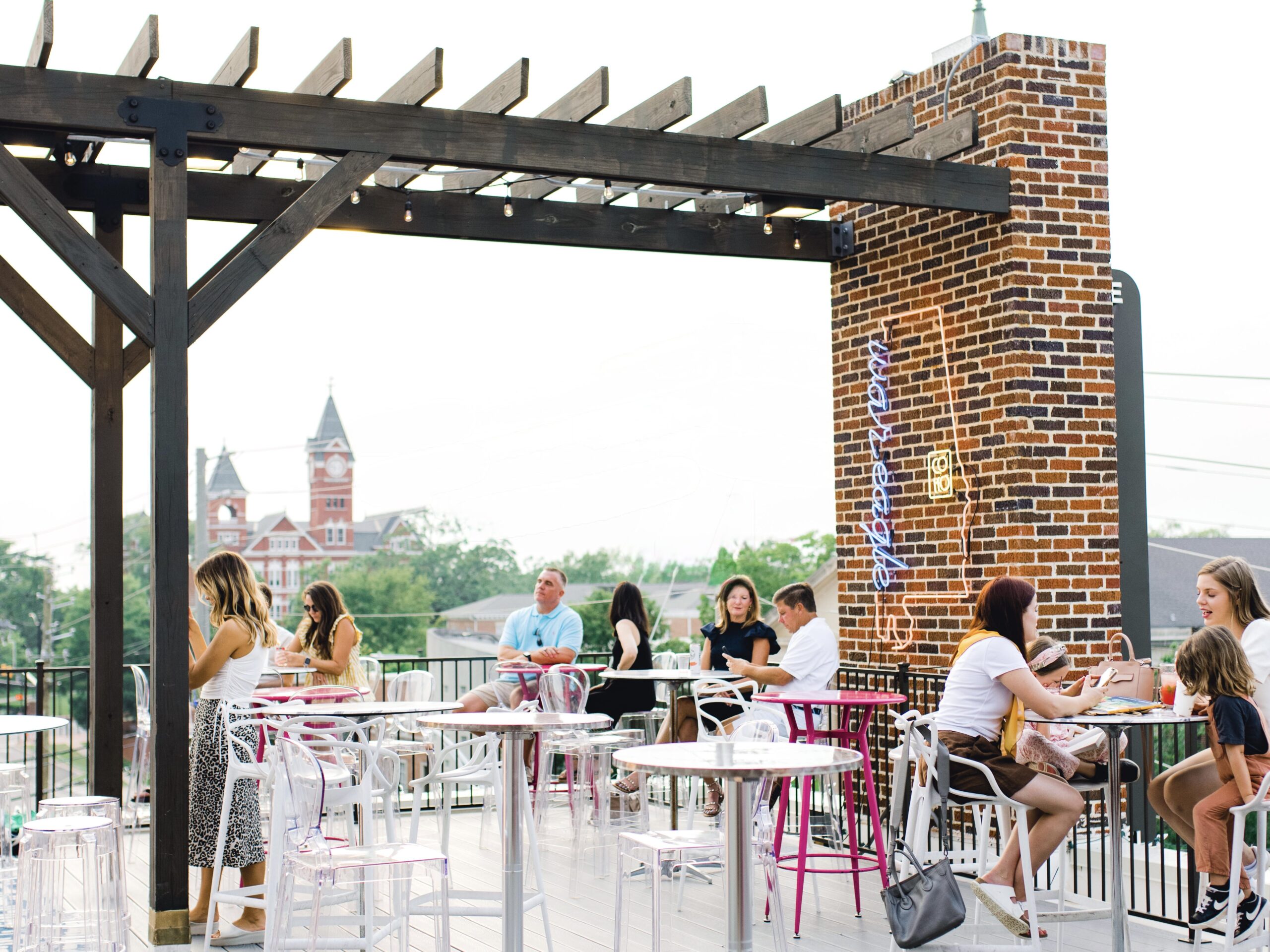 The Collegiate Hotel in downtown Auburn rooftop bar