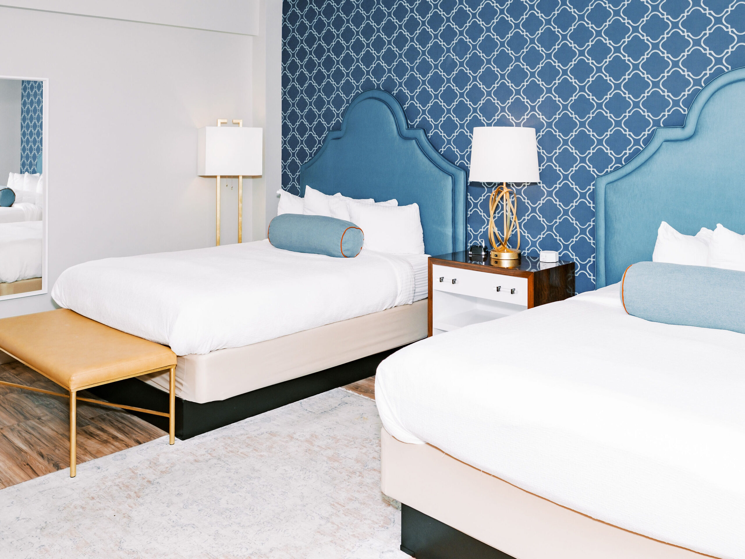 double queen room at Auburn boutique hotel