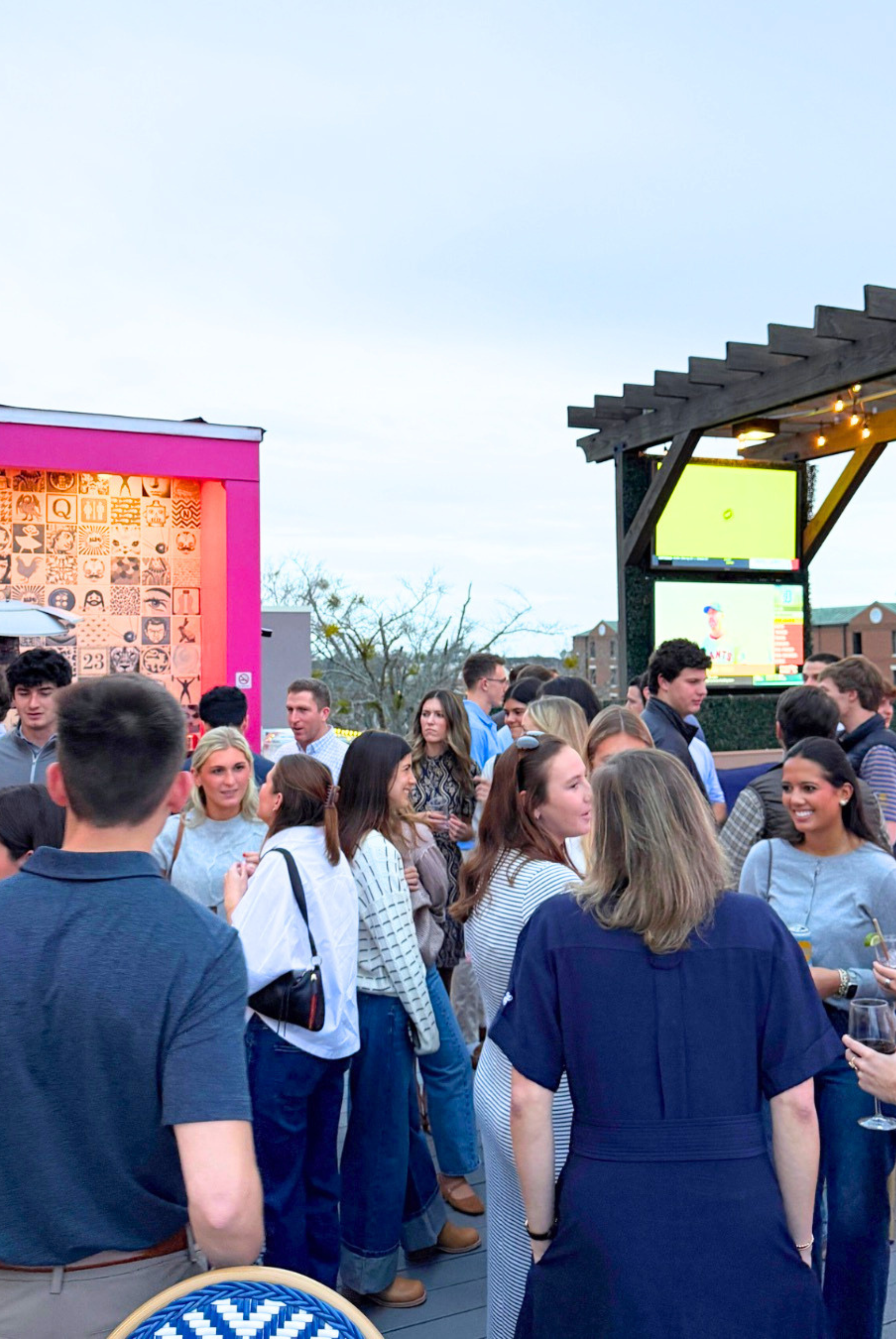 Craft cocktails at rooftop bar Auburn AL