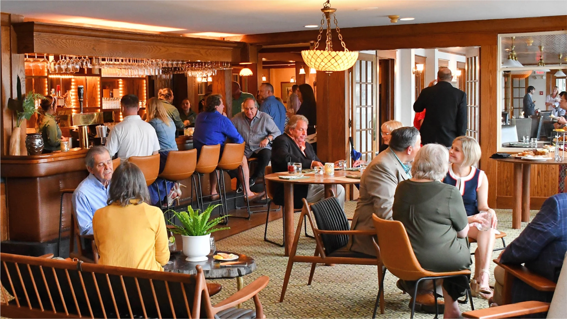 image of a lively dining area