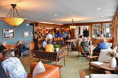 seating area full of guests at the chestnut inn