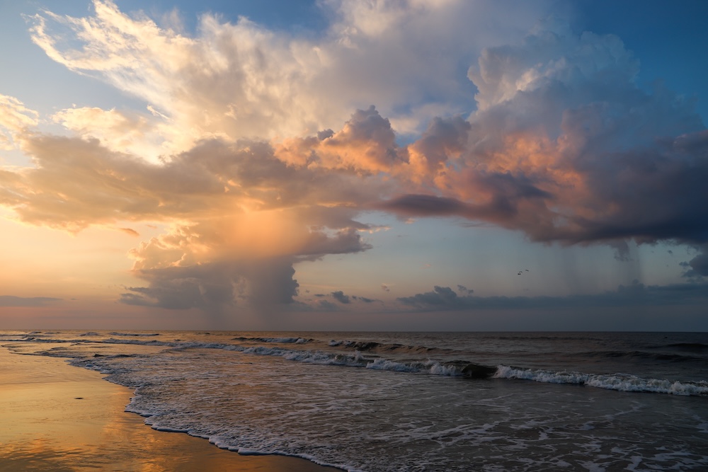North Myrtle BEach sunset beachfront
