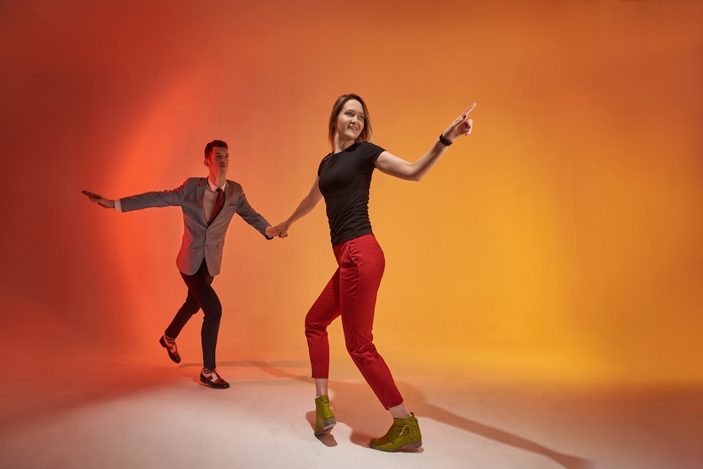 Carolina Shag Dance in studio