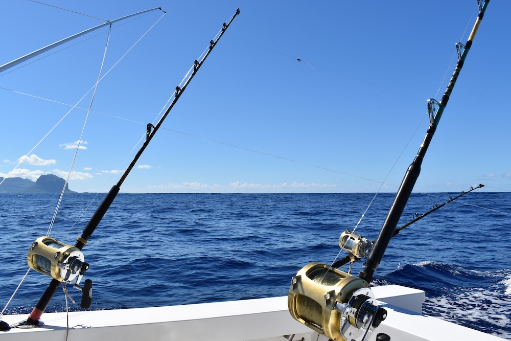 Fishing Charter out in the ocean