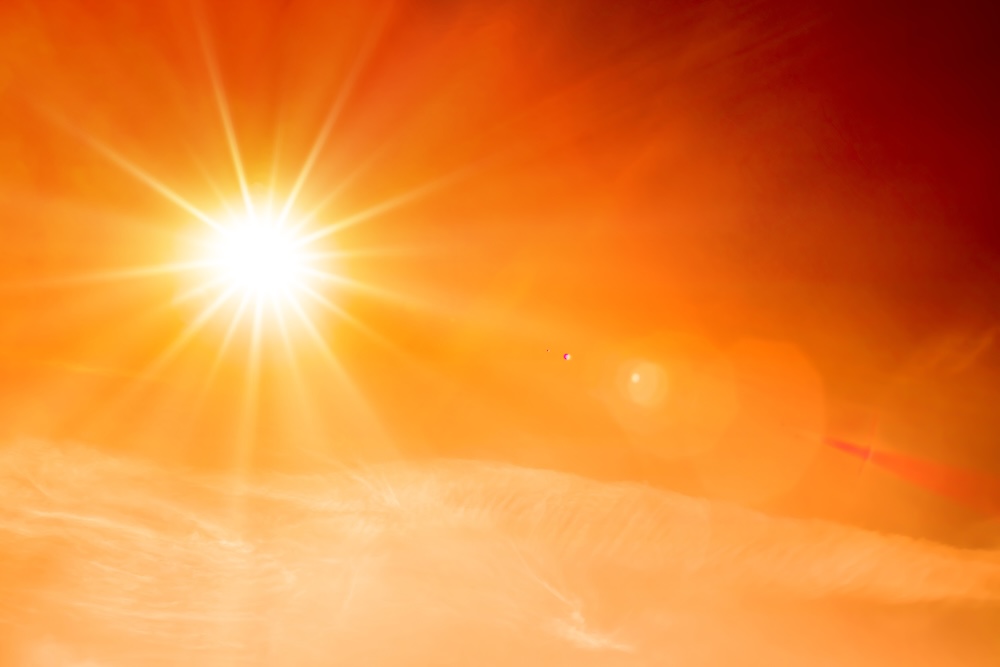 Summer sun heat