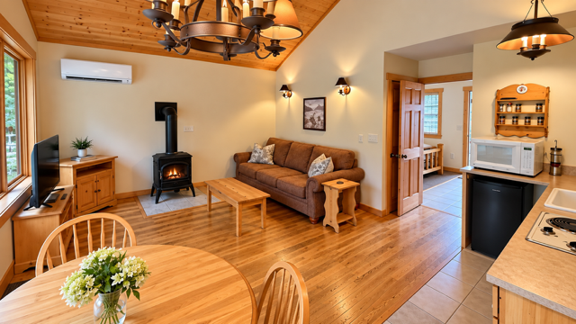 Deluxe One-Bedroom Cozy Cabin