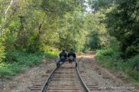 Rail Bikes on the Skunk Train tracks.