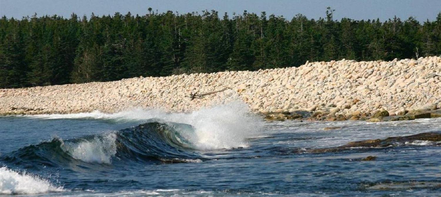 Great Duck Island House | Shore with waves