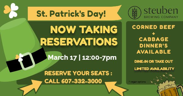 st. pattys reservations