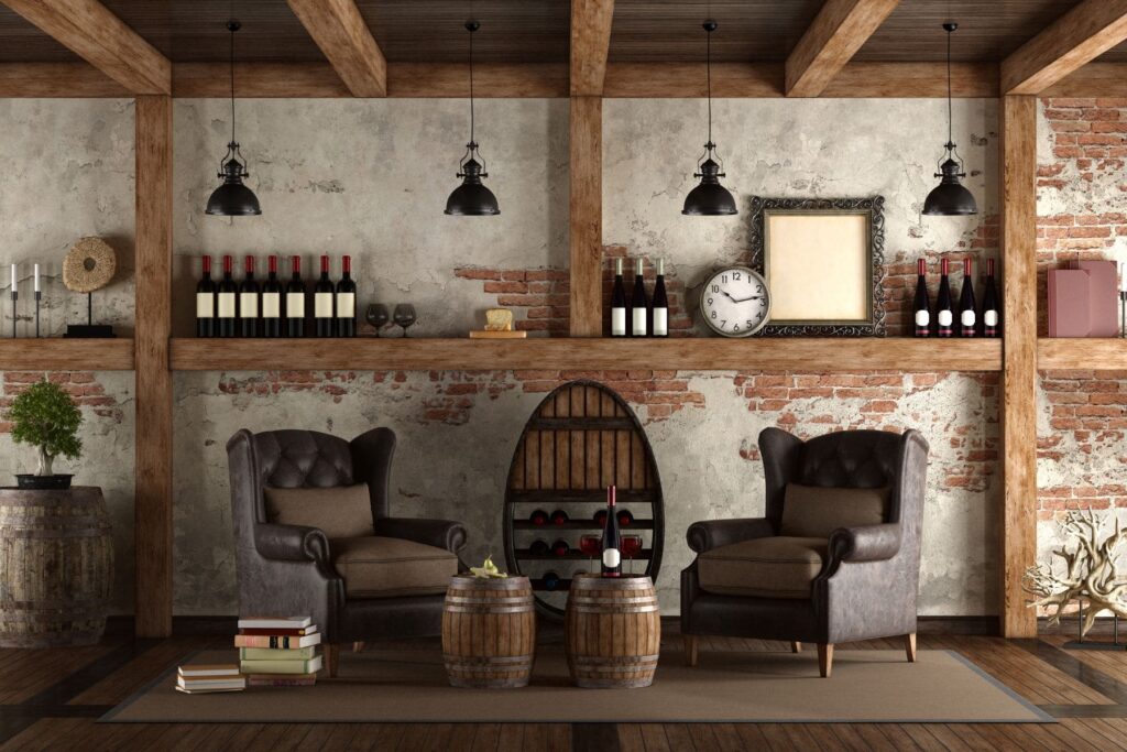 wine barrel furniture