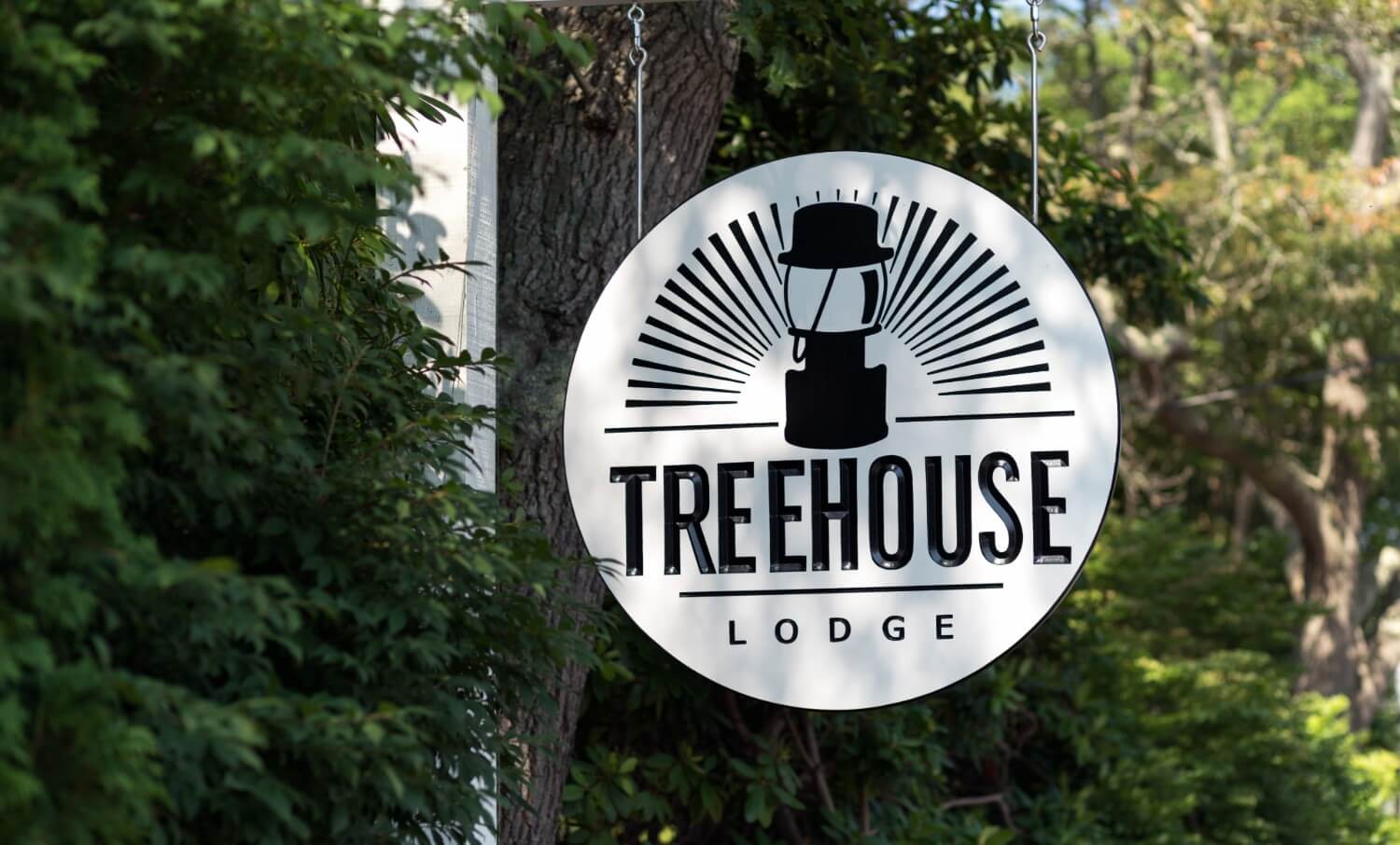 Treehouse Lodge Sign