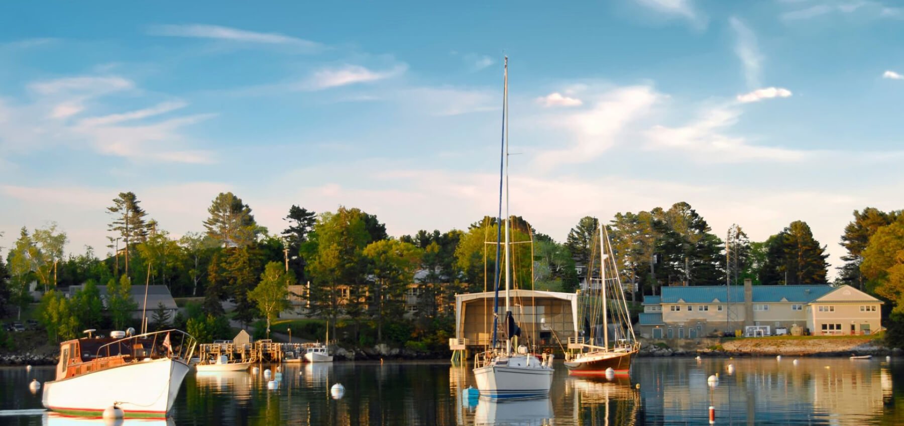 Boats on water.