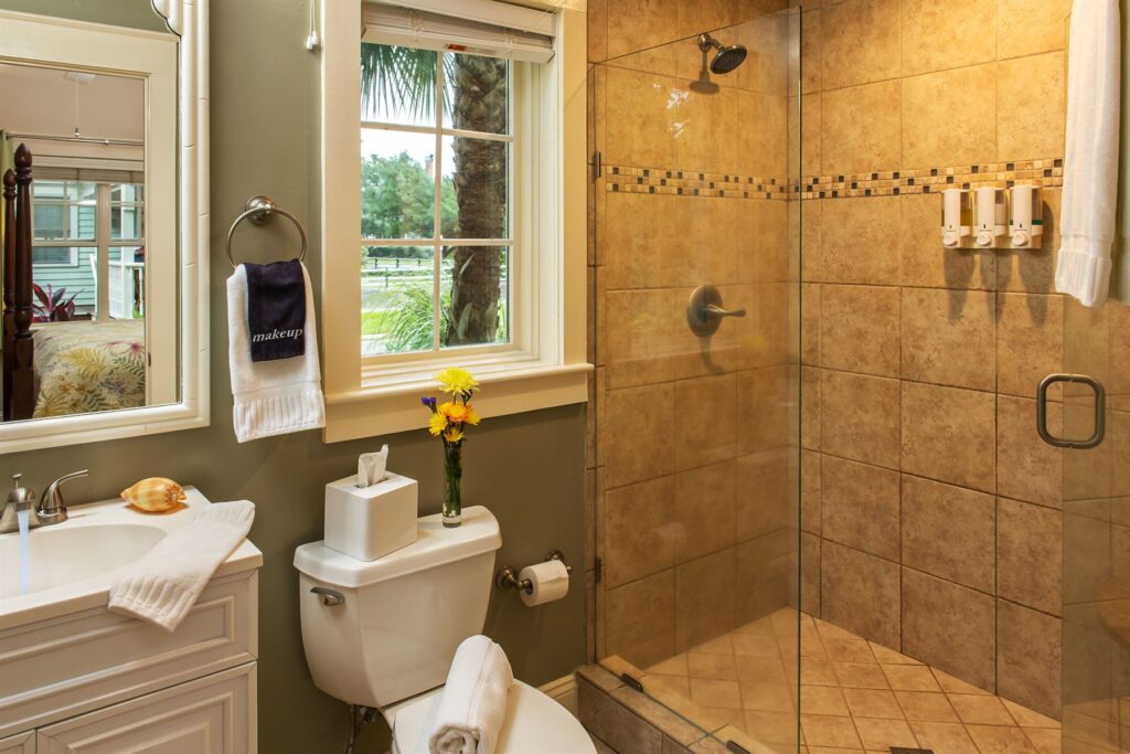 Room 9 at The Addison on Amelia Island - bathroom with shower
