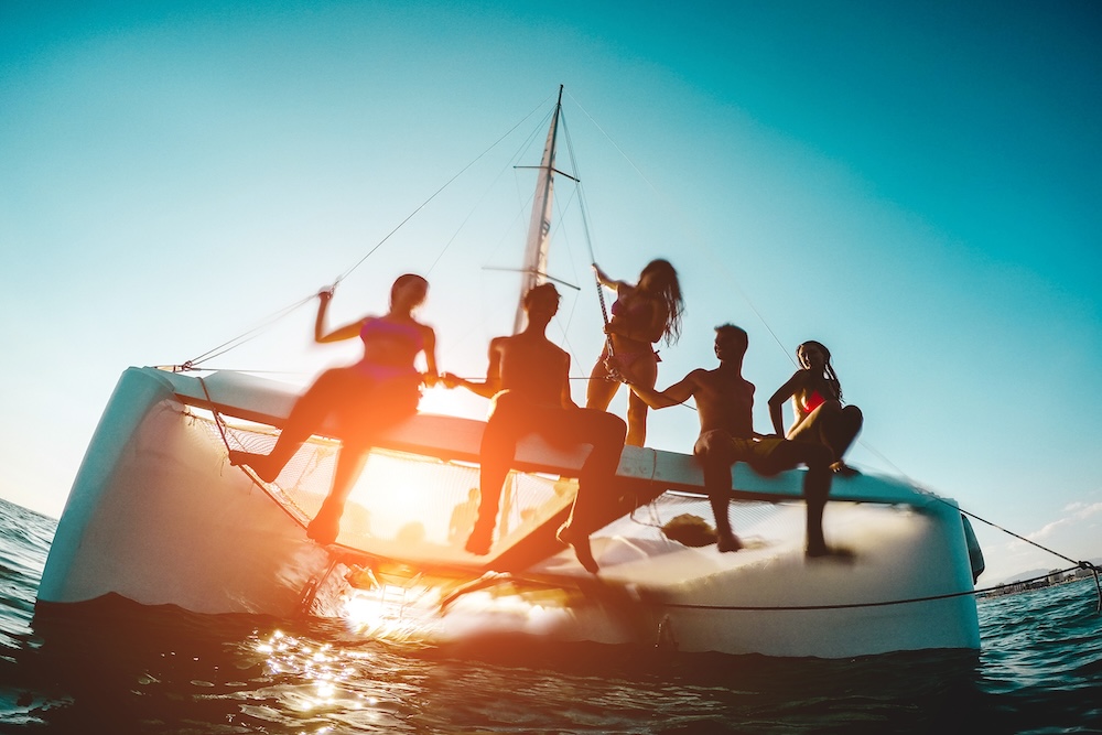 Summer River Cruise on Catamaran