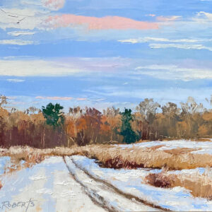 Robin Roberts | "Gator Tracks" " Painted Plein Air | 2020 | The Welsh Hills Inn