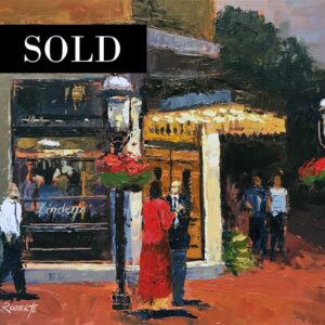 Robin Roberts | Lindey's at Night | Ohio Plein Air Artist | 2020 | The Welsh Hills Inn