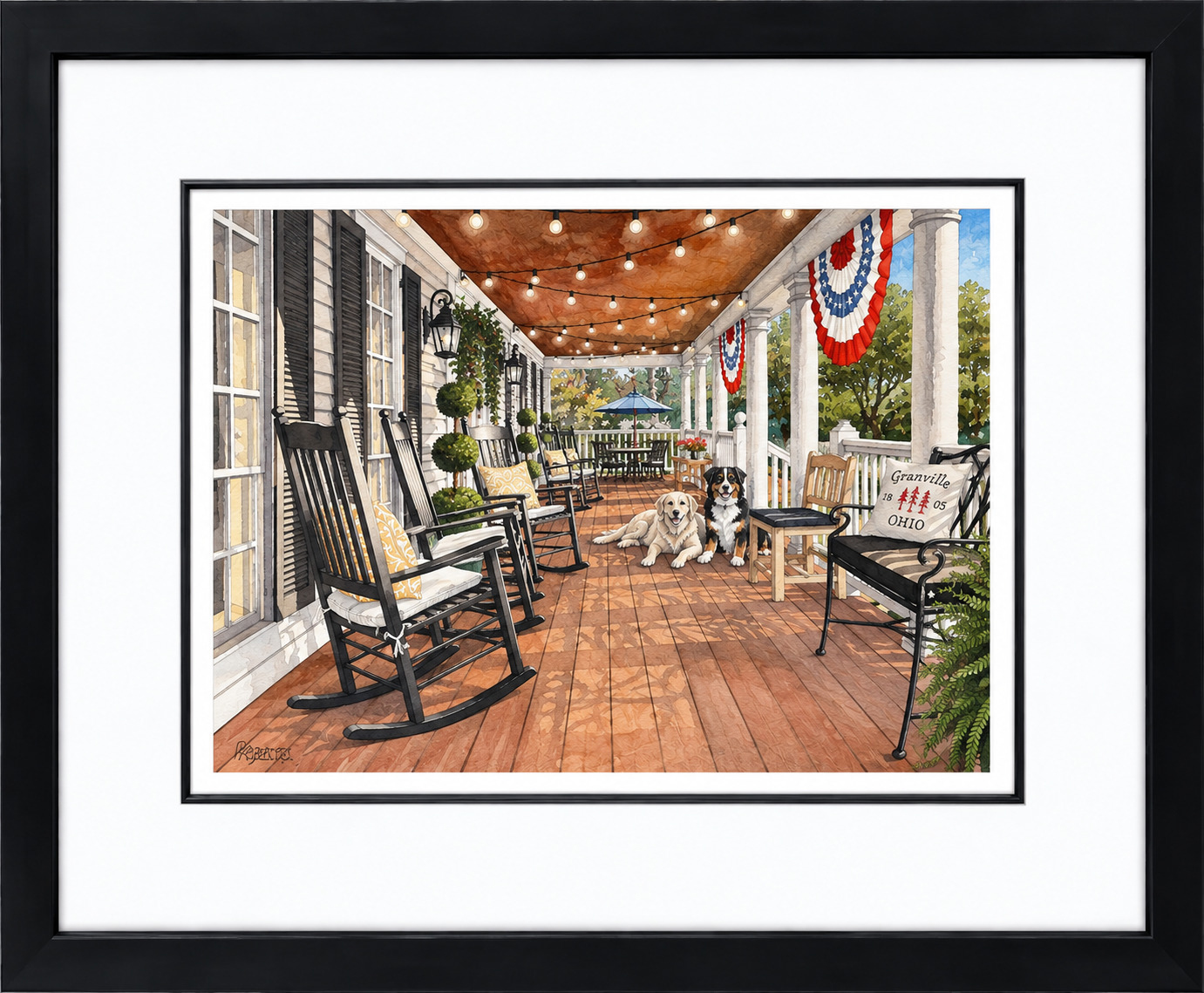 Front Porch Pals at The Inn - Black Frame