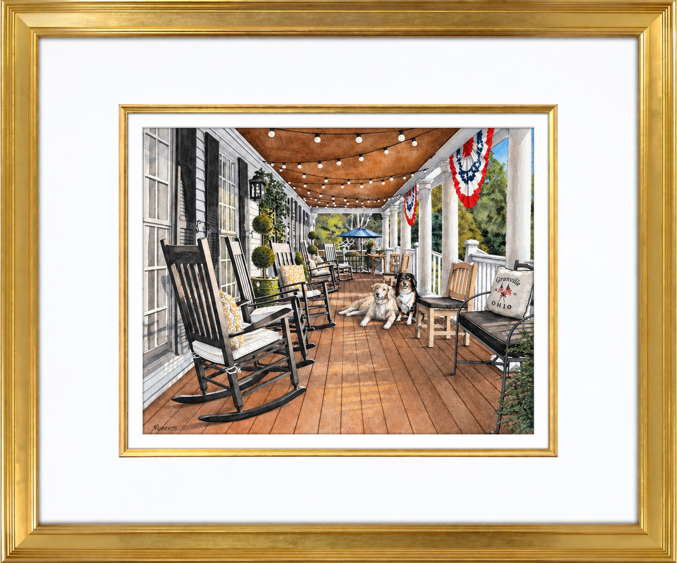 Front Porch Pals - Gold Frame