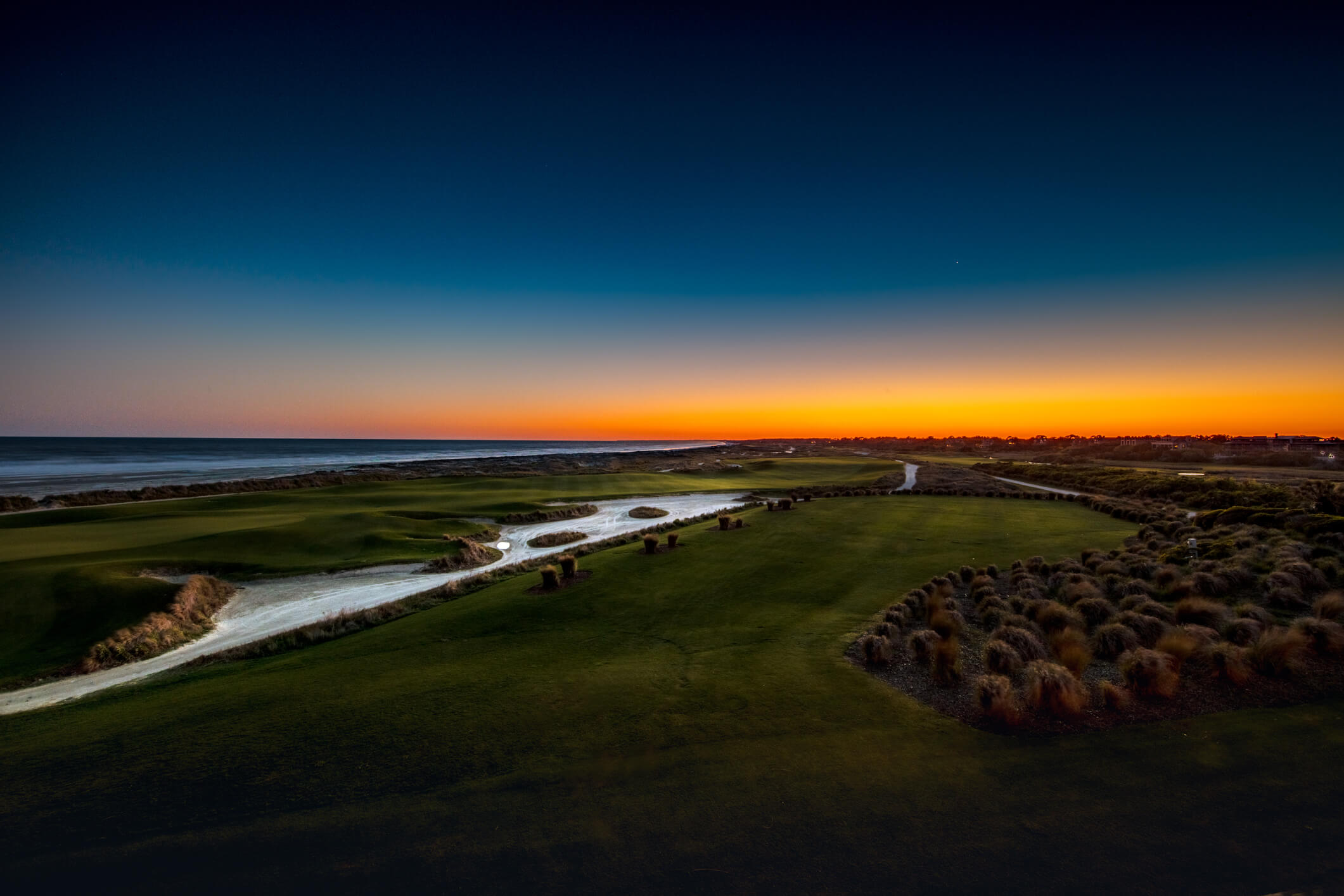 Amazing ocean-side view of Kiawah Island golf courses; one of the top filming locations for the Outer Banks Netflix show