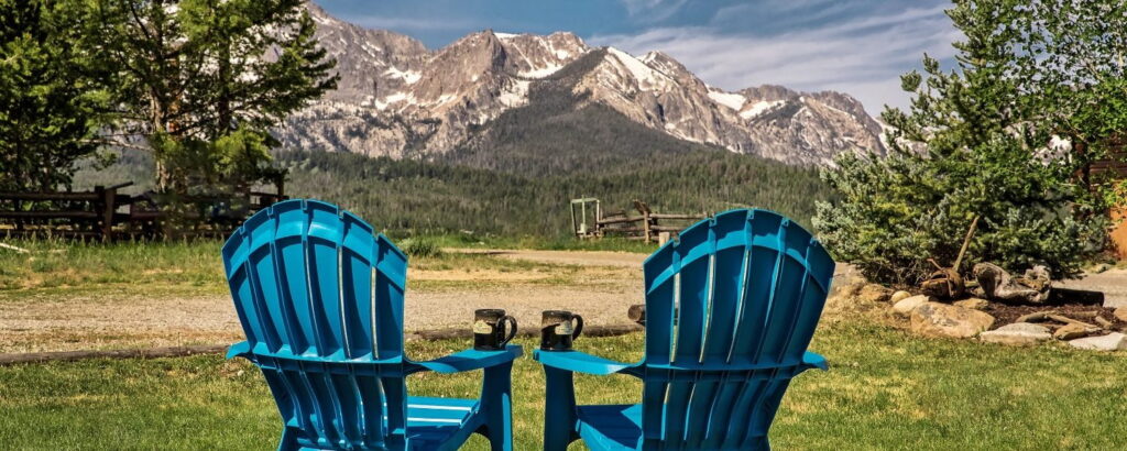 Adirondack Chairs with Mountain View