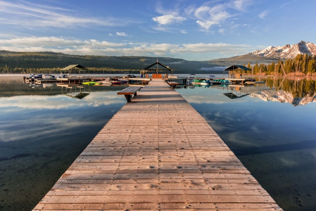 Dock on lake