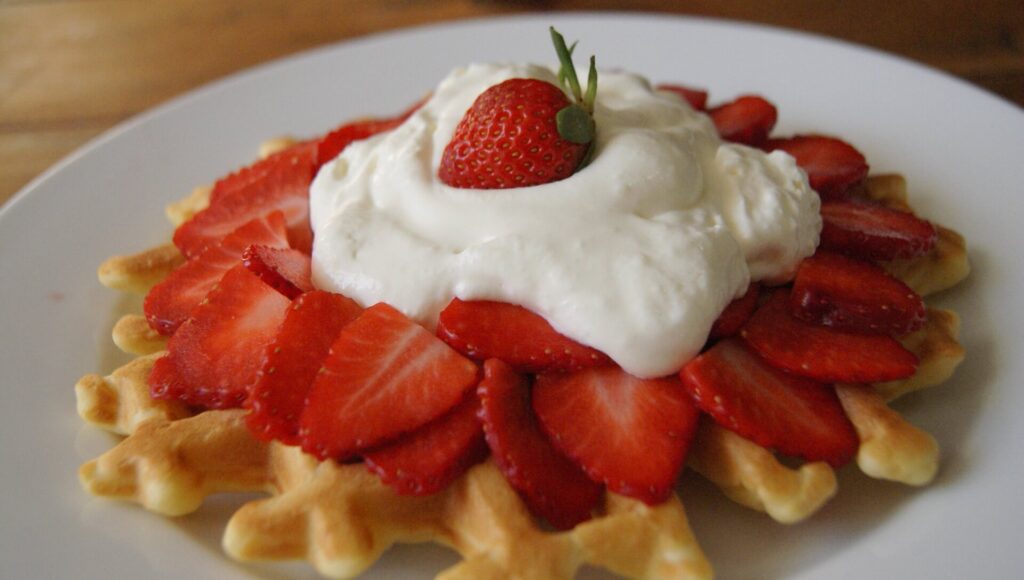 Strawberry waffle 