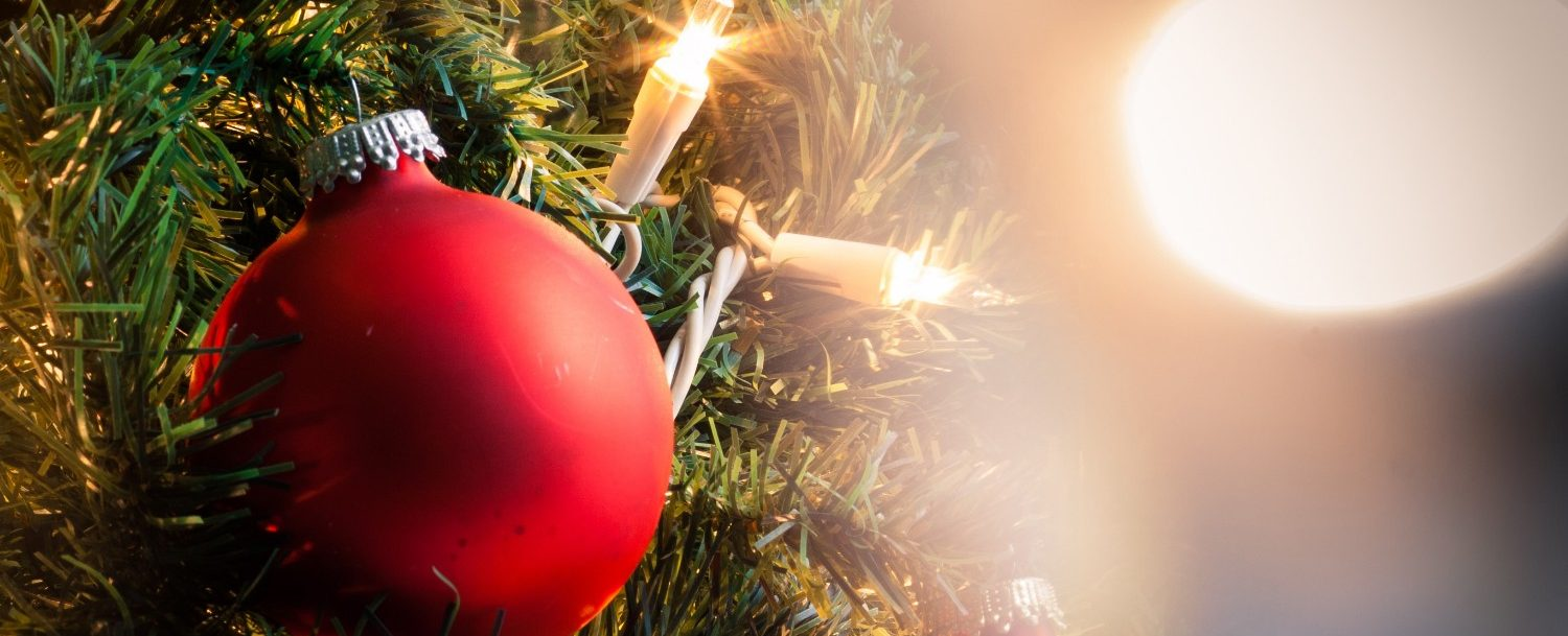 Close up of Christmas ornament on Christmas Tree