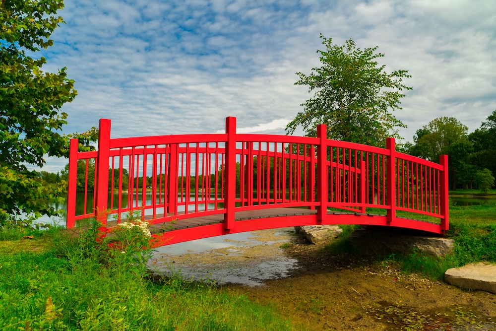 Red Bridge at Ariel-Foundation Park