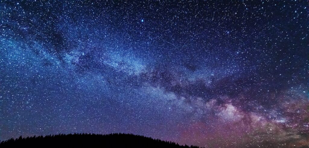 Night sky dark site