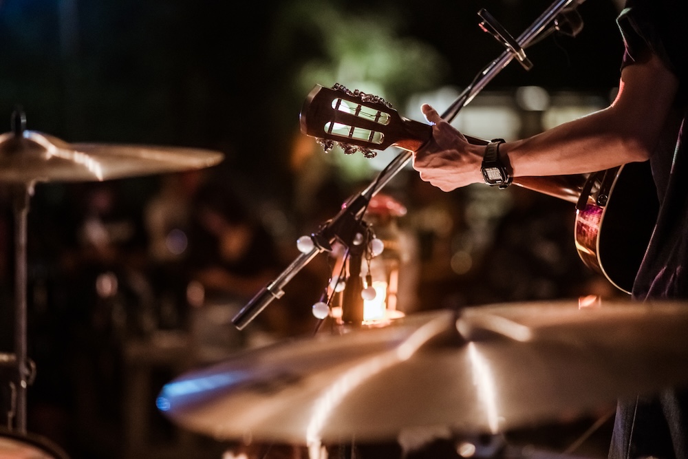 live music show guitarist