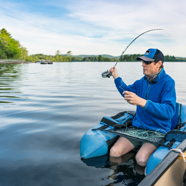 fishing on Megunticook Lake