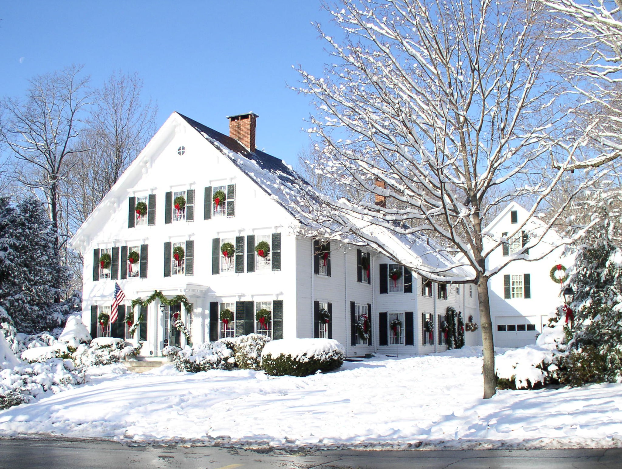 Camden Maine Stay front view in winter