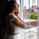 Bride at the window