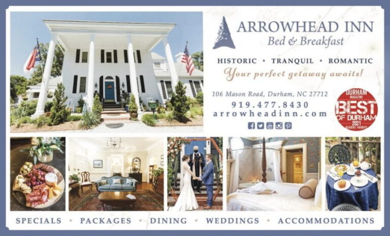 Stay At Arrowhead Inn Bed & Breakfast In Durham, NC