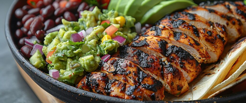 Mexican dish on the table at a restaurant