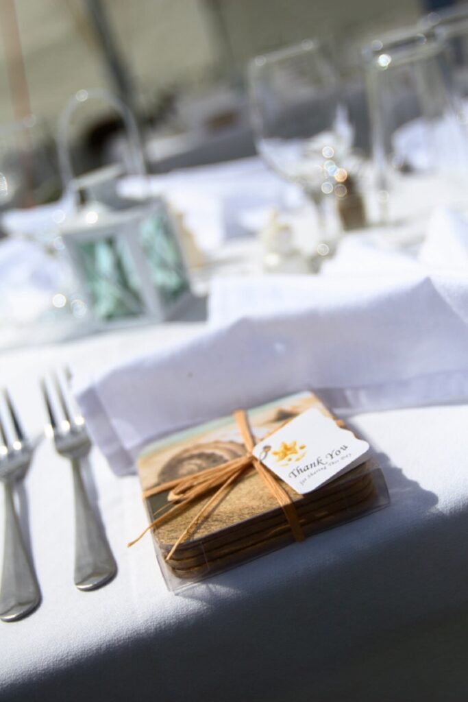 Table setting at Wedding