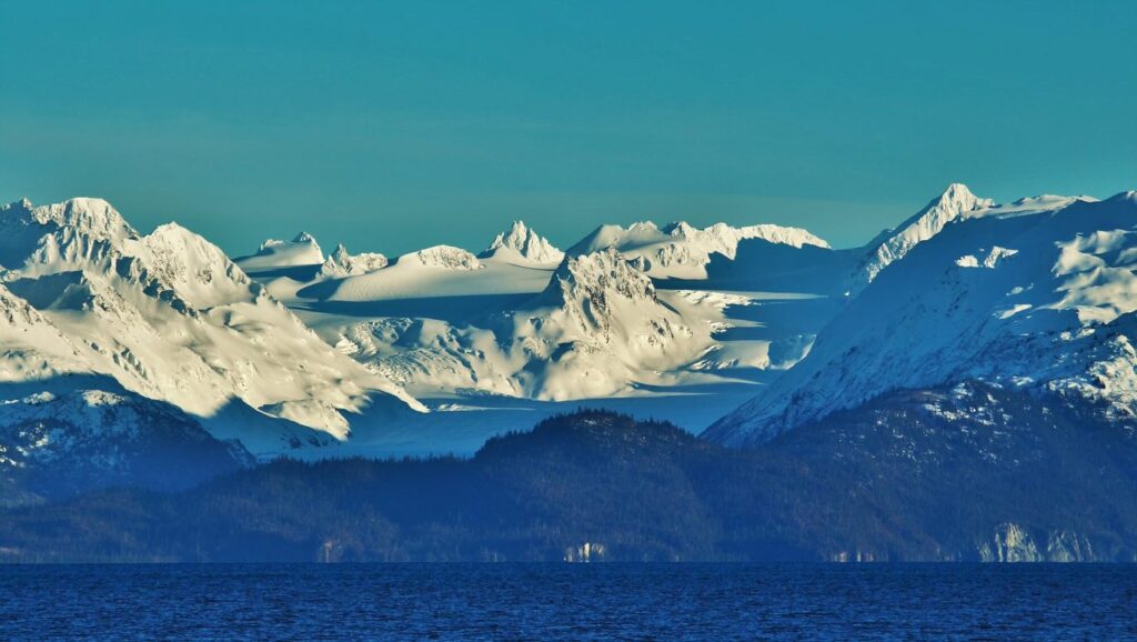 View of mountains in Alaska