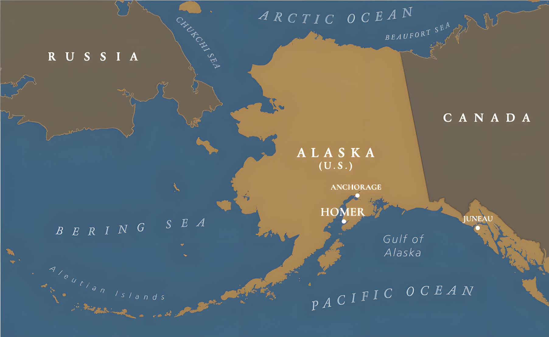 map image of alaska