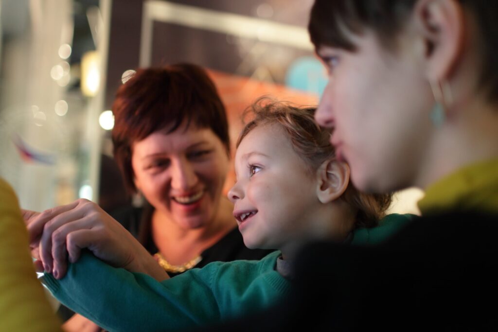 Child exploring local museums