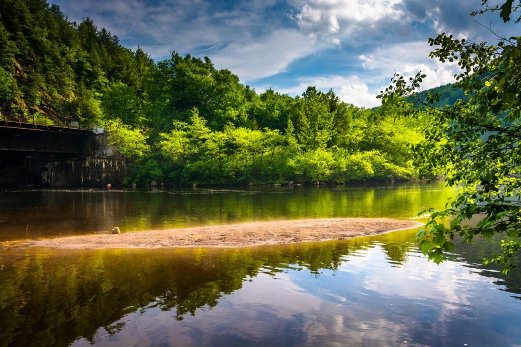 View of the Lehigh River, one of the best Lehigh Valley attractions