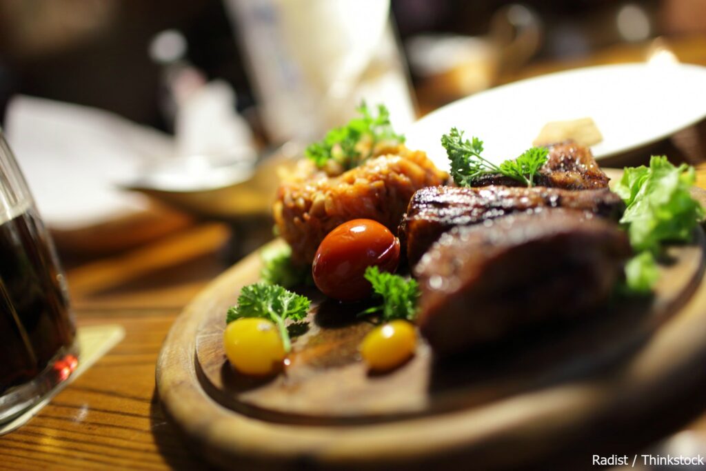 Plate of food at one of the best Allentown, PA, restaurants