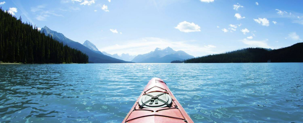 kayak on a lake