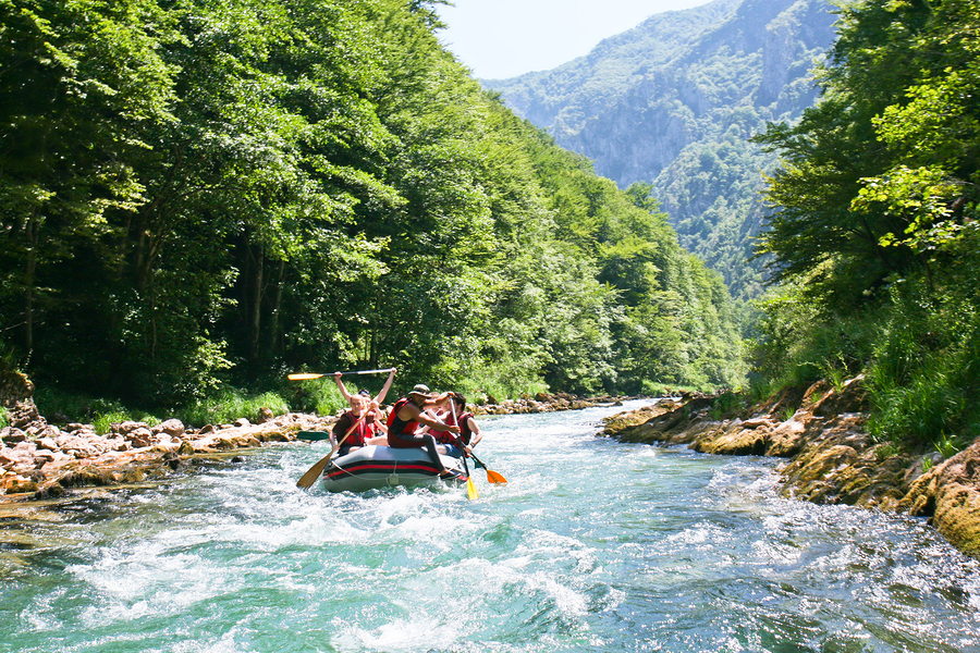 group whitewater rafting