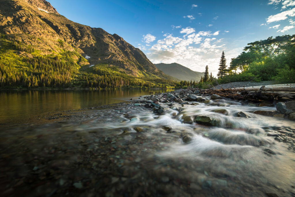 Lake, Dawn, Summer, Sunrise - Dawn, Two Medicine Lake